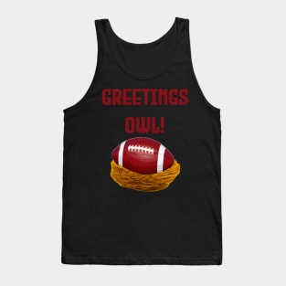 Greetings Owl! Tank Top